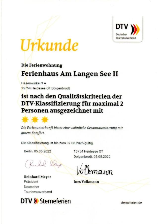 Ferienhaus Am Langen See II Heidesee Екстериор снимка